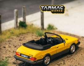 Saab  - 900 Turbo Convertible yellow - 1:64 - Tarmac - T64G-067-YE - TC-T64G-067-YE | The Diecast Company