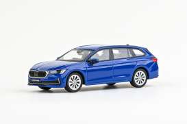 Skoda  - Superb 2023 blue - 1:43 - Abrex - 143AB-047MQ - ab143AB-047MQ | The Diecast Company