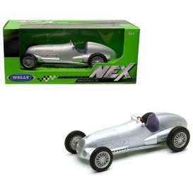 Mercedes Benz  - w125 1937 silver - 1:24 - Welly - 24109s - welly24109s | The Diecast Company