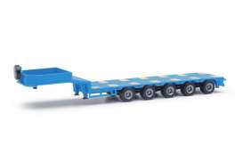 Trailer  - Goldhofer blue - 1:87 - Herpa - 076388-011 - herpa076388-011 | The Diecast Company