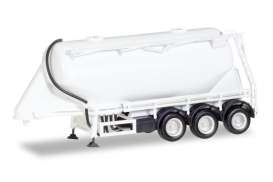 Trailer  - white - 1:87 - Herpa - 076821-002 - herpa076821-002 | The Diecast Company