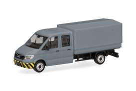 MAN  - TGE grey - 1:87 - Herpa - H098328 - herpa098328 | The Diecast Company