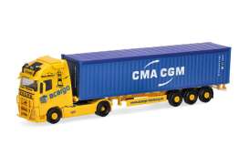 Volvo  - FH blue/yellow - 1:87 - Herpa - 318822 - herpa318822 | The Diecast Company