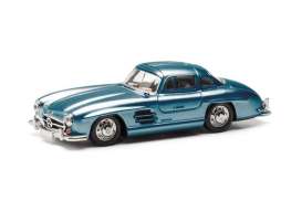 Mercedes Benz  - 300 SL blue - 1:87 - Herpa - herpa430975-002 - herpa430975-002 | The Diecast Company