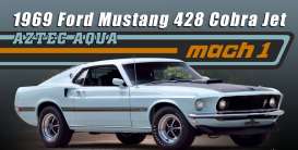 Ford  - Mustang 428 Cobra Jet 1965 blue - 1:18 - Acme Diecast - 1801885 - acme1801885 | The Diecast Company