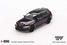 BMW  - M3 Touring (G81) 2024 violet - 1:64 - Mini GT - 00896-L - MGT00896lhd | The Diecast Company