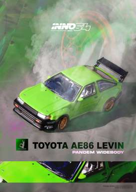 Toyota  - AE86 green - 1:64 - Inno Models - IN64-AE86PL-GRN - IN64-AE86PL-GRN | The Diecast Company