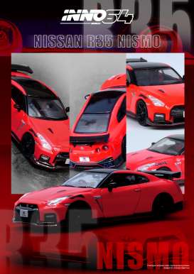 Nissan  - GT-R (R35) Nismo red - 1:64 - Inno Models - IN64-R35N-RED - IN64-R35N-RED | The Diecast Company