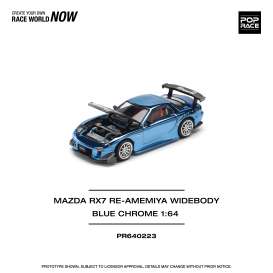 Mazda  - RX7 blue - 1:64 - Pop Race Limited - PR640223 - PR640223 | The Diecast Company