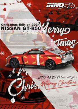 Nissan  - GT-R50 red - 1:64 - Inno Models - IN64-R50-XMAS24 - IN64-R50-XMAS24 | The Diecast Company