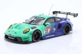 Porsche  - 911 GT3  2023 blue - 1:18 - IXO Models - LEGT18-23037A - ixLEGT18-23037A | The Diecast Company