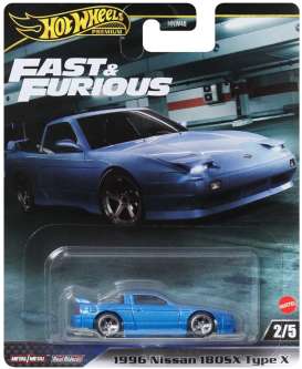 Nissan  - 180SX Type X 1996 blue - 1:64 - Hotwheels - HVR62 - hwmvHVR62 | The Diecast Company