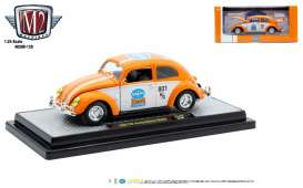 Volkswagen  - Beetle 1952 white/orange - 1:24 - M2 Machines - 40300-129B - M2-40300-129B | The Diecast Company