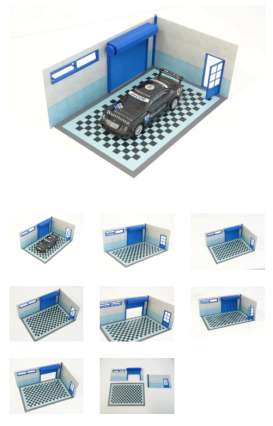 diorama  - 1:24 - Dioramatoys - DT2481blue - DT2481blue | The Diecast Company