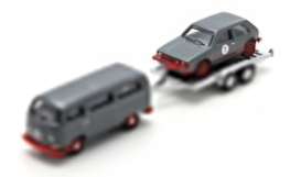 Volkswagen  - T2 Bus/Golf I GTI grey/red - 1:87 - Schuco - 00067 - schuco00067 | The Diecast Company