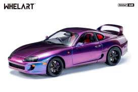 Toyota  - Supra A80 purple - 1:18 - Whelart - WA180102 - WA180102 | The Diecast Company