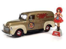 GMC  - Delivery Truck  1951 gold - 1:24 - Auto World - 24016 - AW24016 | The Diecast Company