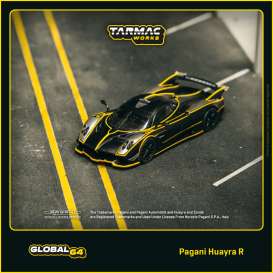 Pagani  - Huayra R black/silver - 1:64 - Tarmac - T64G-TL035-MBS - TC-T64G-TL035-MBS | The Diecast Company