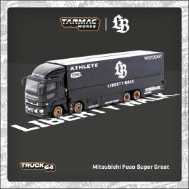 Mitsubishi  - Fuso Super Great black/white - 1:64 - Tarmac - T64T-TL001-LBB - TC-T64T-TL001-LBB | The Diecast Company