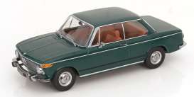 BMW  - 1802 1971 green - 1:18 - KK - Scale - 181311 - kkdc181311 | The Diecast Company