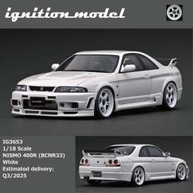   -  Nismo 400R (BCNR33) white - 1:18 - Ignition - IG3653 - IG3653 | The Diecast Company