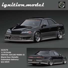   - VERTEX JZX100 MARK-II black/gun - 1:18 - Ignition - IG3579 - IG3579 | The Diecast Company