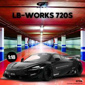 LB Works  - 720S 2023 black - 1:18 - GT Spirit - GT516 - GT516 | The Diecast Company