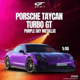 Porsche  - Taycan 2023 purple - 1:18 - GT Spirit - GT520 - GT520 | The Diecast Company