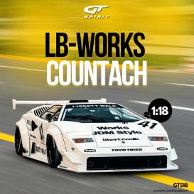 LB Works  - Countach 2023 white - 1:18 - GT Spirit - GT518 - GT518 | The Diecast Company