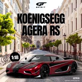 Koenigsegg  - Agera RS 2017 red - 1:18 - GT Spirit - GT931 - GT931 | The Diecast Company