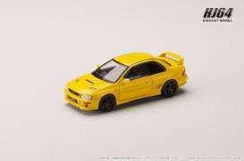 Subaru  - Impreza yellow - 1:64 - Hobby Japan - HJ641079AY - HJ641079AY | The Diecast Company