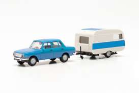 Wartburg  - 353 blue/white - 1:87 - Herpa - H028585-002 - herpa028585-002 | The Diecast Company