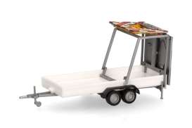 Trailer  - white - 1:87 - Herpa - H052368-004 - herpa052368-004 | The Diecast Company