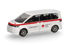 Volkswagen  - Multivan red/white - 1:87 - Herpa - H098359 - herpa098359 | The Diecast Company