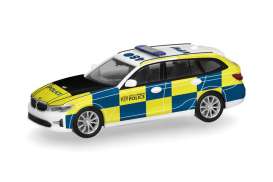 BMW  - 3 Touring white/yellow/blue - 1:87 - Herpa - H098403 - herpa098403 | The Diecast Company