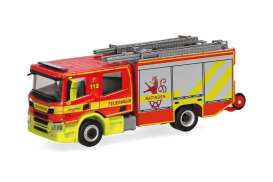 Scania  - Crewcab CP28 red/yellow - 1:87 - Herpa - H098434 - herpa098434 | The Diecast Company