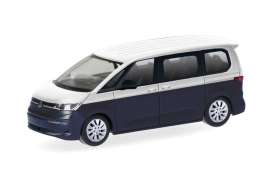 Volkswagen  - Multivan Bi-Color white/blue - 1:87 - Herpa - H430425 - herpa430425 | The Diecast Company