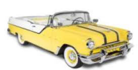 Pontiac  - Star Chief Open Convertible 1955 white/yellow - 1:18 - SunStar - 5059 - sun5059 | The Diecast Company