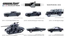 Assortment/ Mix  - black - 1:64 - GreenLight - 28170 - gl28170 | The Diecast Company