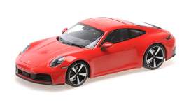 Porsche  - 911 (992.2)  Carrera Coupe 2024 red - 1:18 - Minichamps - 155064020 - mc155064020 | The Diecast Company