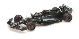 Mercedes Benz AMG - W14 2023 black/green - 1:43 - Minichamps - 417230844 - mc417230844 | The Diecast Company