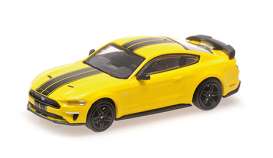 Ford Mustang - 2018 yellow/black - 1:87 - Minichamps - 870087027 - mc870087027 | The Diecast Company