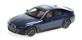 BMW  - i4 M50 2022 blue metallic - 1:18 - Minichamps - 110023012 - mc110023012 | The Diecast Company