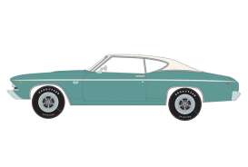 Chevrolet  - Chevelle Hard Top  1969 turquoise - 1:18 - Auto World - AMM1348 - AMM1348 | The Diecast Company