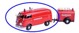 Volkswagen  - Type 2 (T1) red - 1:24 - Motor Max - 79568 - mmax79568 | The Diecast Company