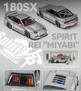 Nissan  - 180 SX Spirit Rei  silver - 1:64 - Microturbo - MT6407A4 - MT6407A4 | The Diecast Company