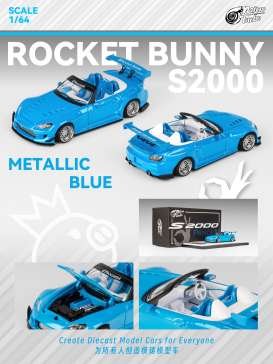 Rocket Bunny  - S2000 blue - 1:64 - Microturbo - MT6408B2 - MT6408B2 | The Diecast Company