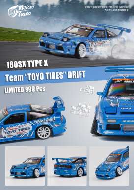 Nissan  - 180 SX Type X blue/white - 1:64 - Microturbo - MT6407B1 - MT6407B1 | The Diecast Company