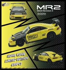 Toyota  - MR2 SW20 Revision 4 yellow/black - 1:64 - Mot Hobby - MT6402B7 - MT6402B7 | The Diecast Company