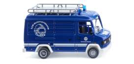 Mercedes Benz  - THW Panel van (MB 507 D) blue - 1:87 - Wiking - 0272018 - WIK7201 | The Diecast Company